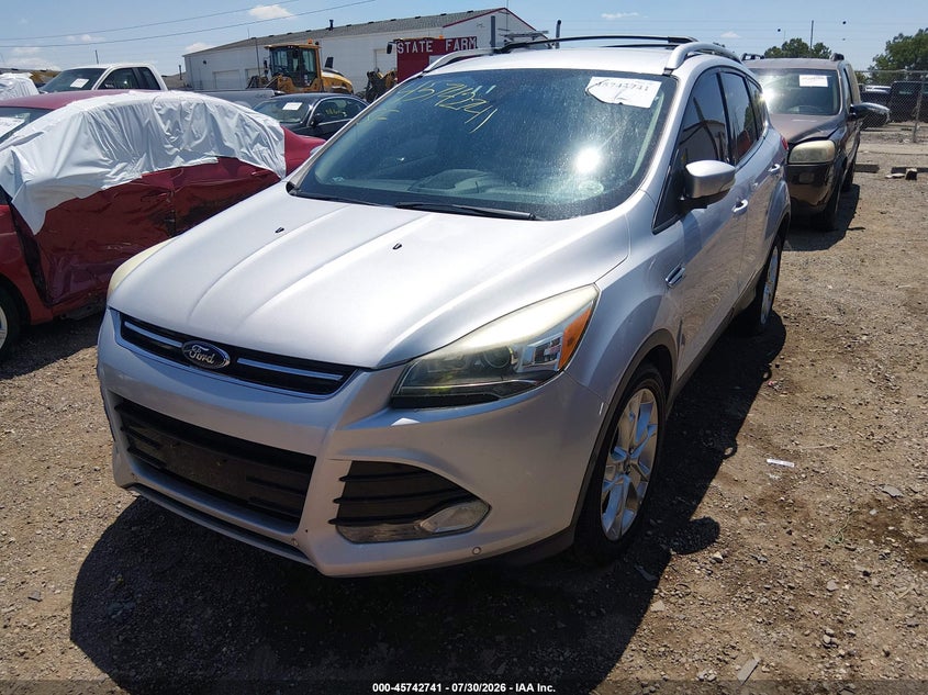 Vin: 1fmcu0j90eub31682, lot: 46241445, ford escape titanium 20142