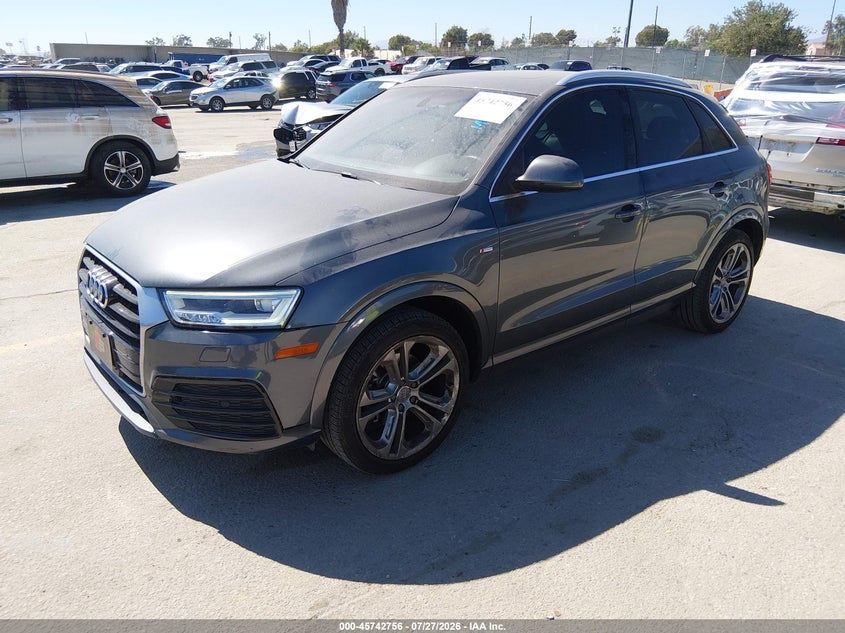 Vin: wa1hccfs8jr007922, lot: 46241460, audi q3 2.0t premium/2.0t sport premium 20182