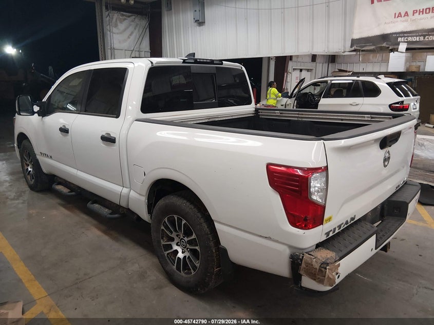 Vin: 1n6aa1ed9nn100852, lot: 46241494, nissan titan sv 4x4 20223
