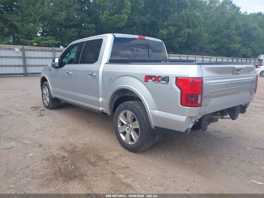 Vin: 1ftew1eg5jfb55464, lot: 46241526, ford f-150 platinum 20183