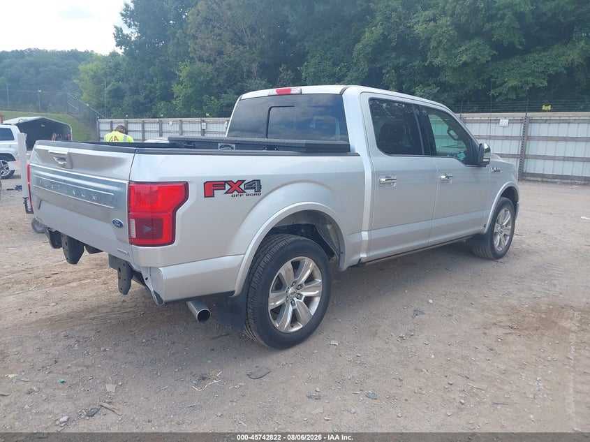 Vin: 1ftew1eg5jfb55464, lot: 46241526, ford f-150 platinum 20184