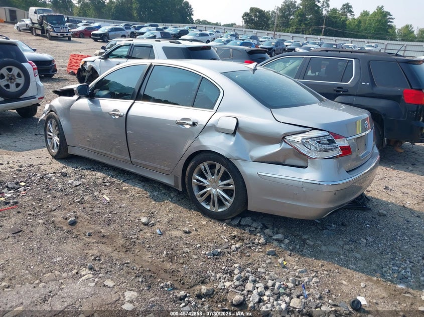 Vin: kmhgc4dd9cu189640, lot: 46241562, hyundai genesis 3.8 20123