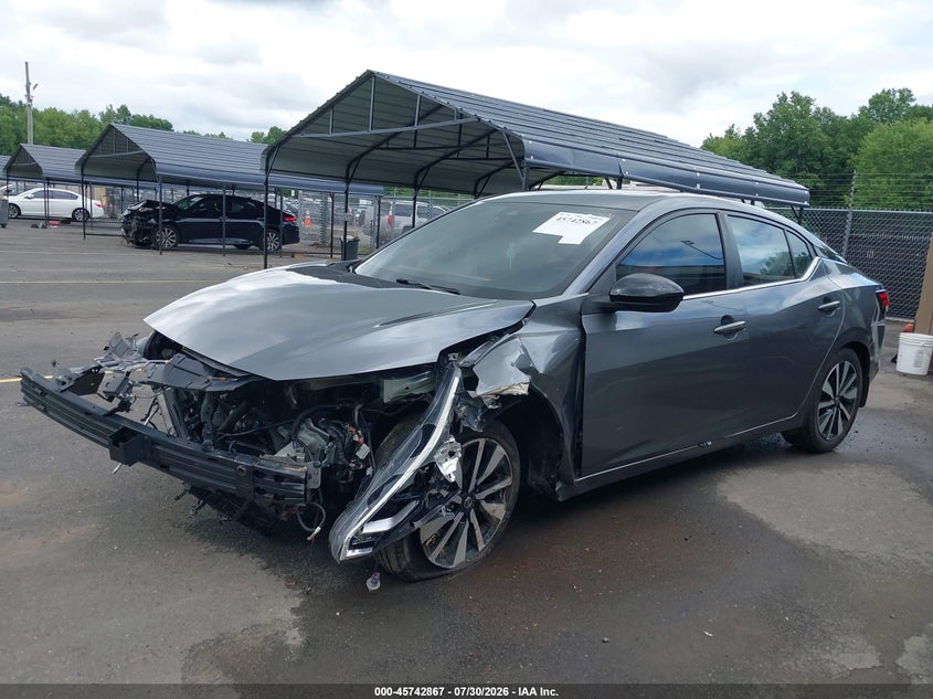 Vin: 3n1ab8cvxny255968, lot: 46241571, nissan sentra sv xtronic cvt 20222