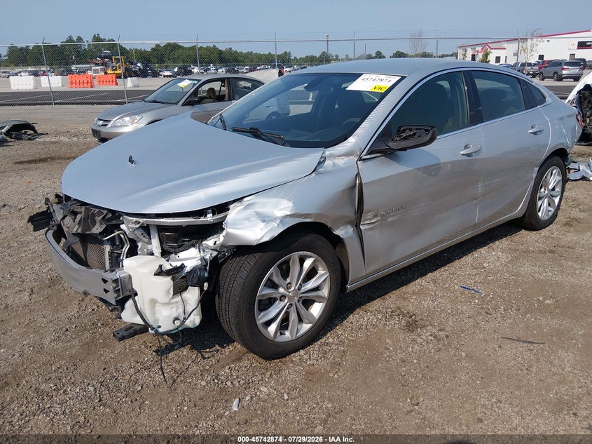 Vin: 1g1zd5st0nf164121, lot: 46241578, chevrolet malibu fwd lt 20222