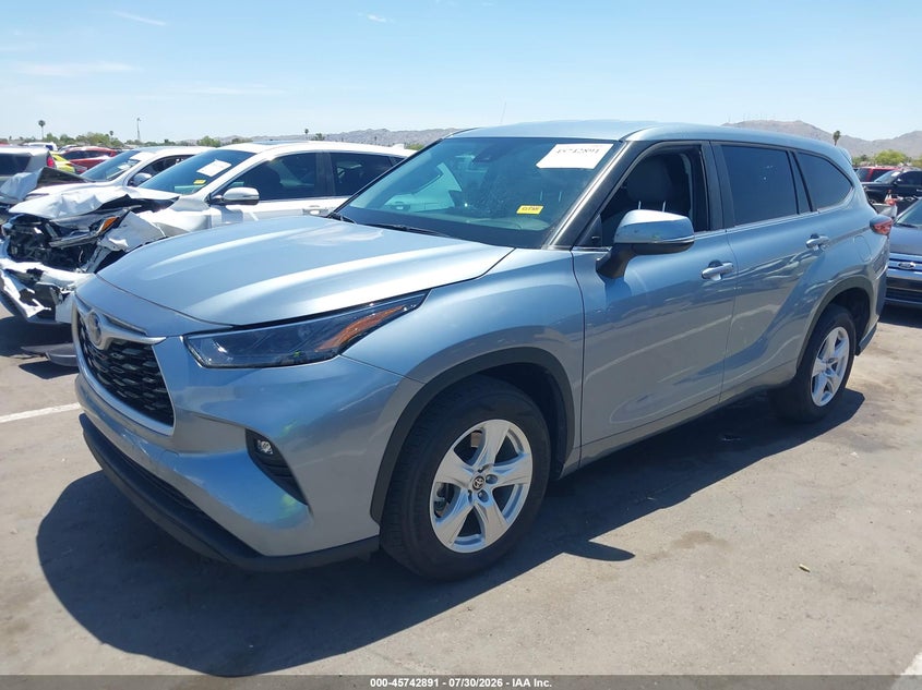 Vin: 5tdzarah3ps020098, lot: 46241594, toyota highlander hybrid le 20232
