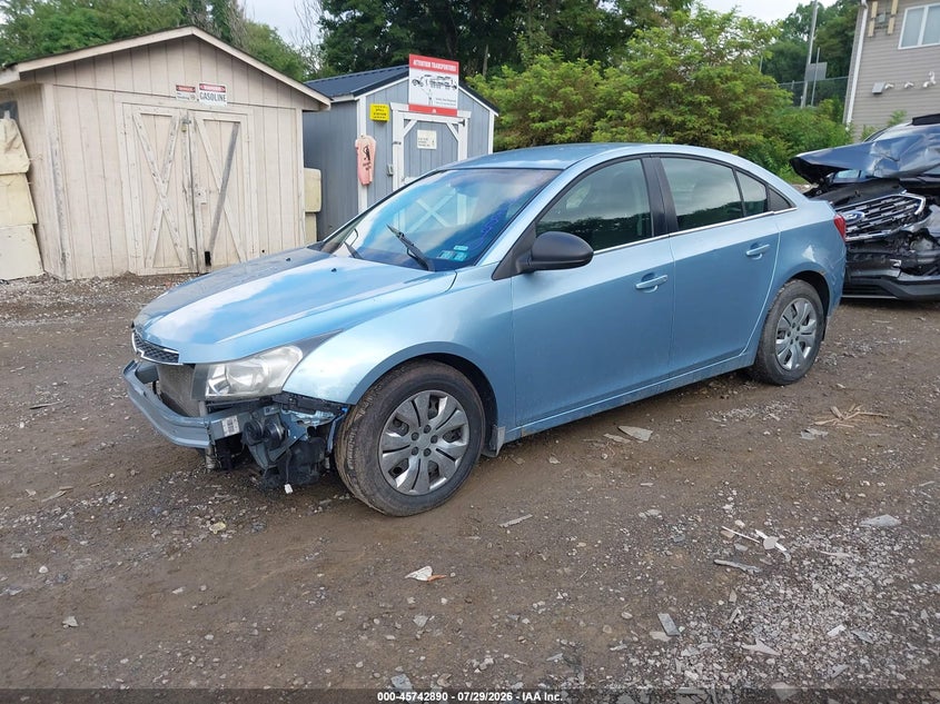 Vin: 1g1pc5sh2c7314792, lot: 46241595, chevrolet cruze ls 20122