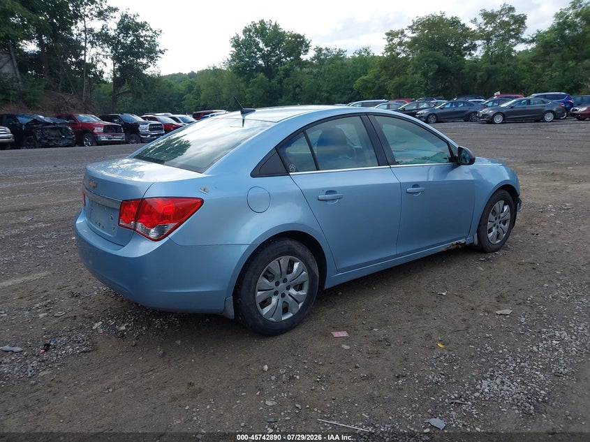 Vin: 1g1pc5sh2c7314792, lot: 46241595, chevrolet cruze ls 20124
