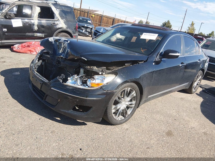 Vin: kmhgc4df1au072438, lot: 46241620, hyundai genesis 4.6 20102