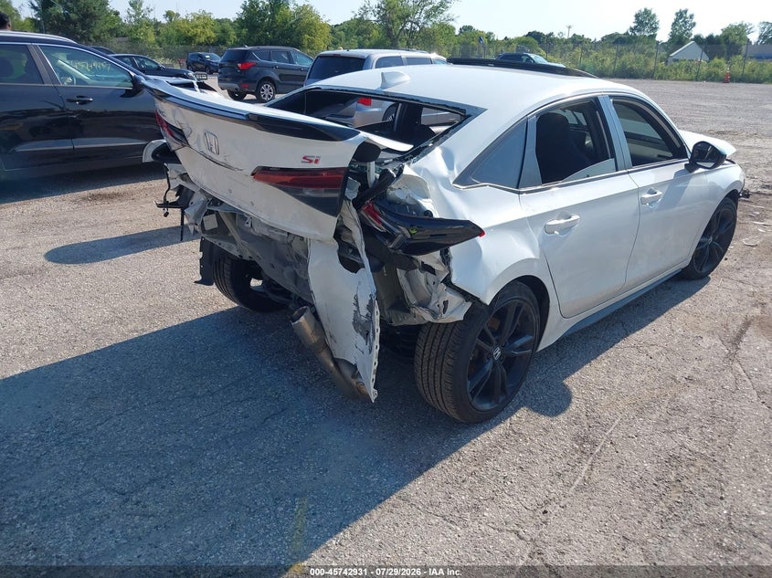 Vin: 2hgfe1e53sh477530, lot: 46241635, honda civic si base w/high performance summer tires/ 20254