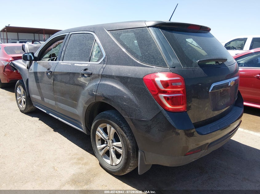 Vin: 2gnalbek5g6138546, lot: 46241647, chevrolet equinox ls 20163