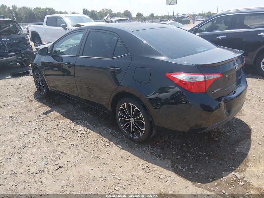 Vin: 5yfburhe0fp304428, lot: 46241659, toyota corolla s/s plus/s premium 20153