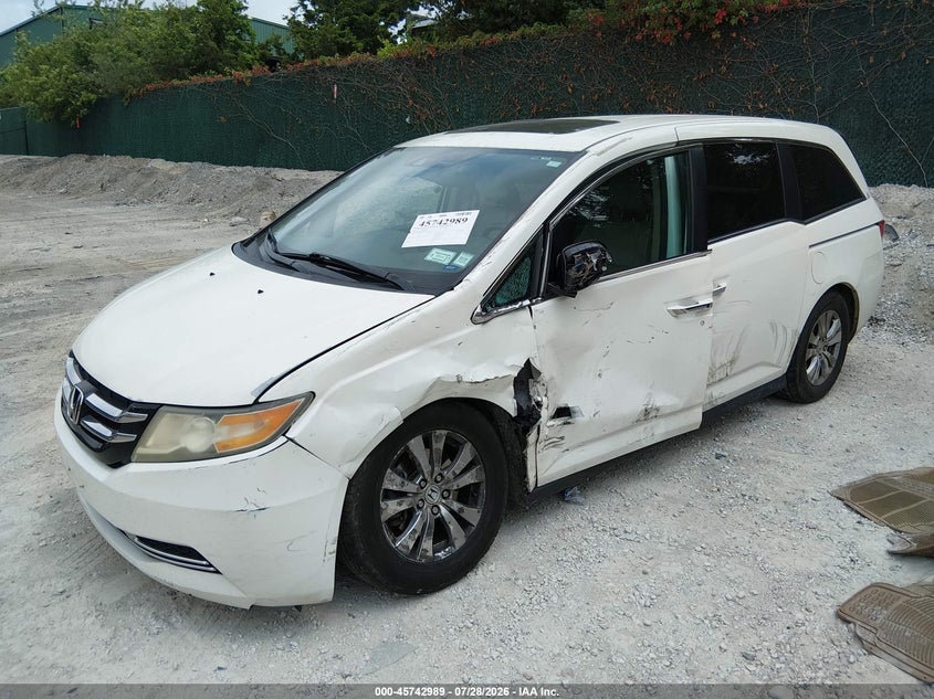 Vin: 5fnrl5h64eb069271, lot: 46241693, honda odyssey ex-l 20142