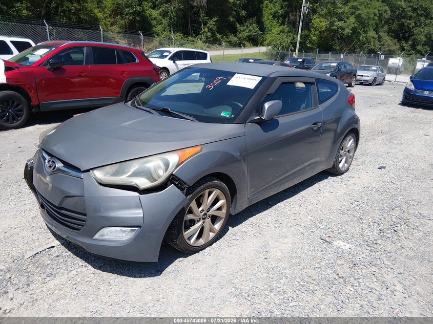 Vin: kmhtc6ad0hu306642, lot: 46241713, hyundai veloster 20172