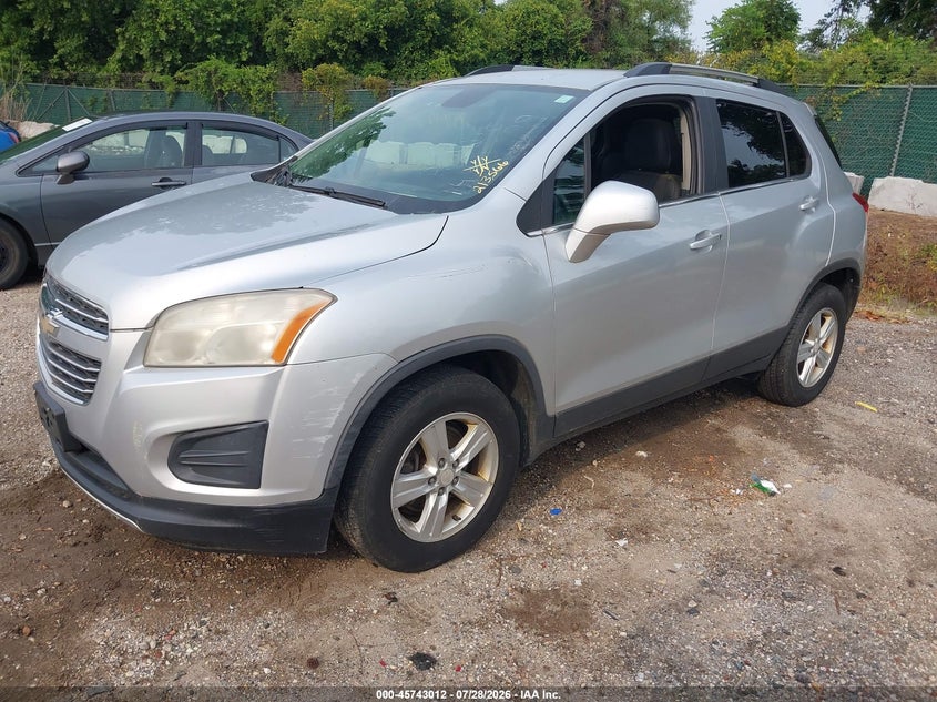 Vin: 3gncjpsb2gl271664, lot: 46241716, chevrolet trax lt 20162