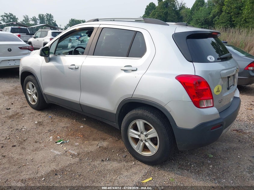 Vin: 3gncjpsb2gl271664, lot: 46241716, chevrolet trax lt 20163