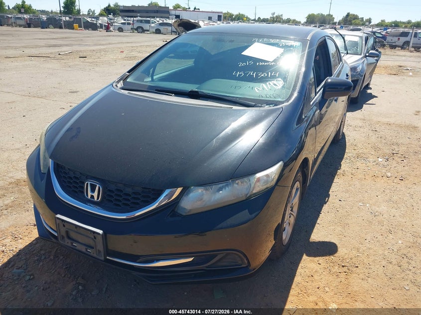 2015 Honda Civic, Обычный износ, IAAI, VIN 19XFB2F53FE254899 — фото 2