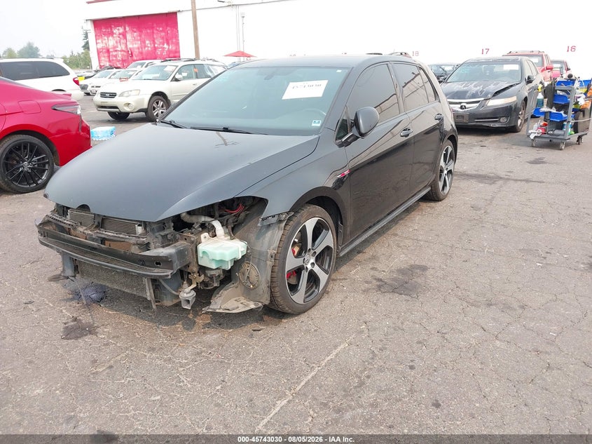 Vin: 3vw447au6jm288876, lot: 46241734, volkswagen golf gti 2.0t autobahn/2.0t s/2.0t se 20182