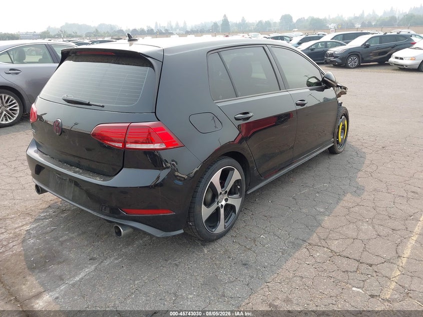 Vin: 3vw447au6jm288876, lot: 46241734, volkswagen golf gti 2.0t autobahn/2.0t s/2.0t se 20184