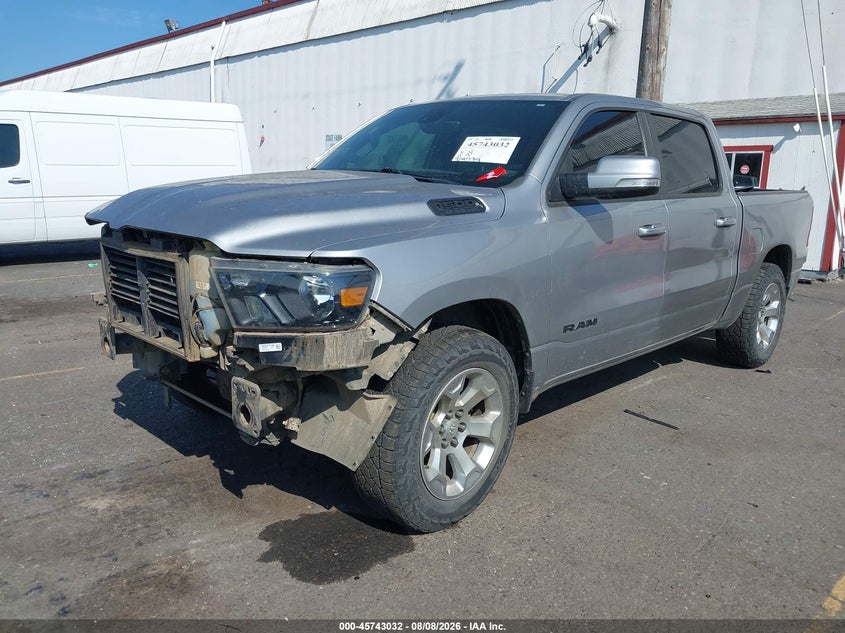 Vin: 1c6srfft7ln203792, lot: 46241736, ram 1500 big horn  4x4 5'7 box 20202