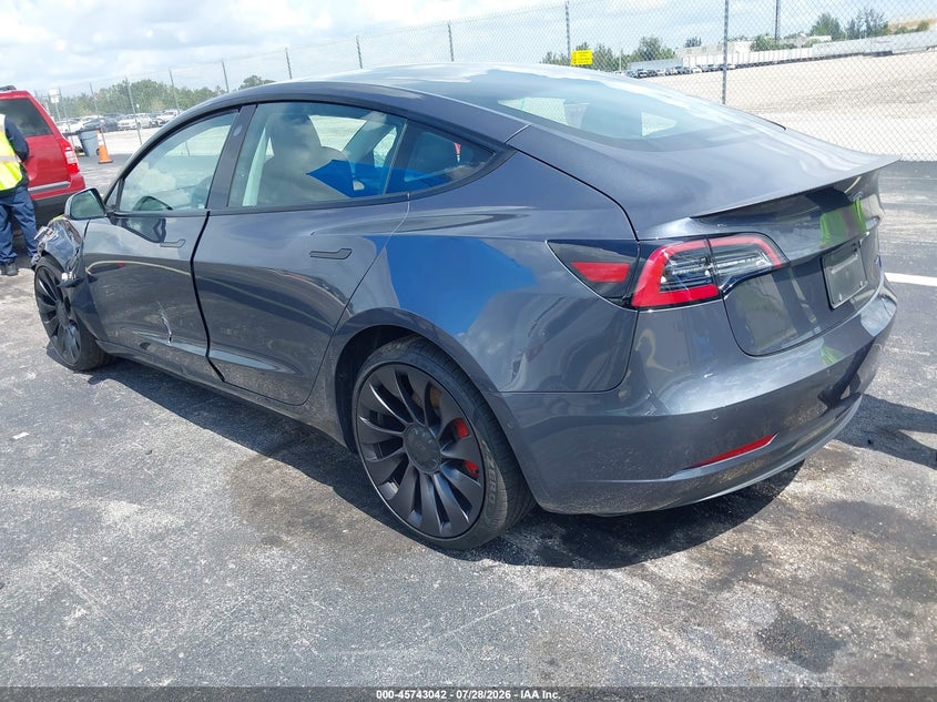 2022 TESLA MODEL 3 auction photo 3