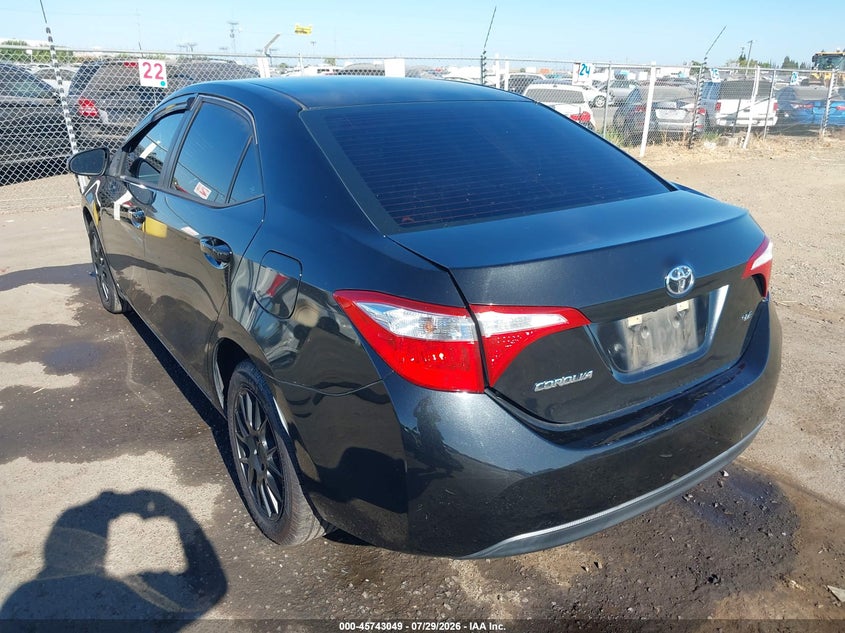 Vin: 5yfburhe7fp250853, lot: 46241753, toyota corolla le 20153