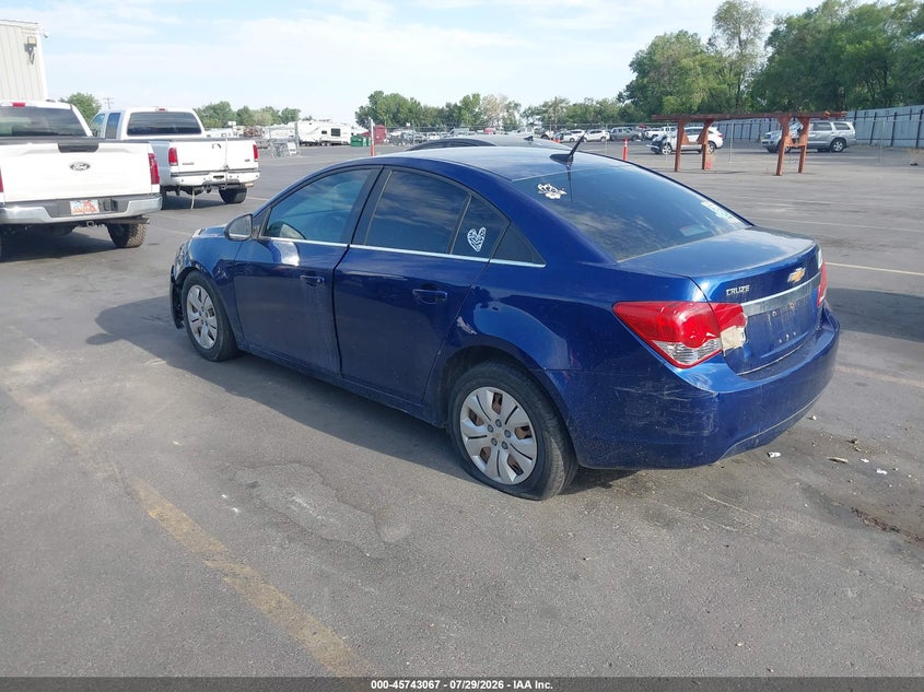 Vin: 1g1pc5sh7c7182080, lot: 46241771, chevrolet cruze ls 20123