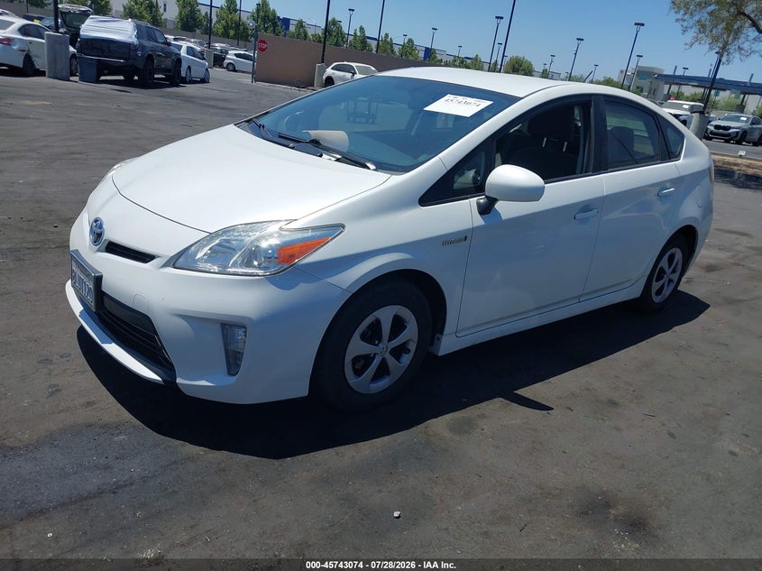 Vin: jtdkn3du3f0474137, lot: 46241778, toyota prius two 20152