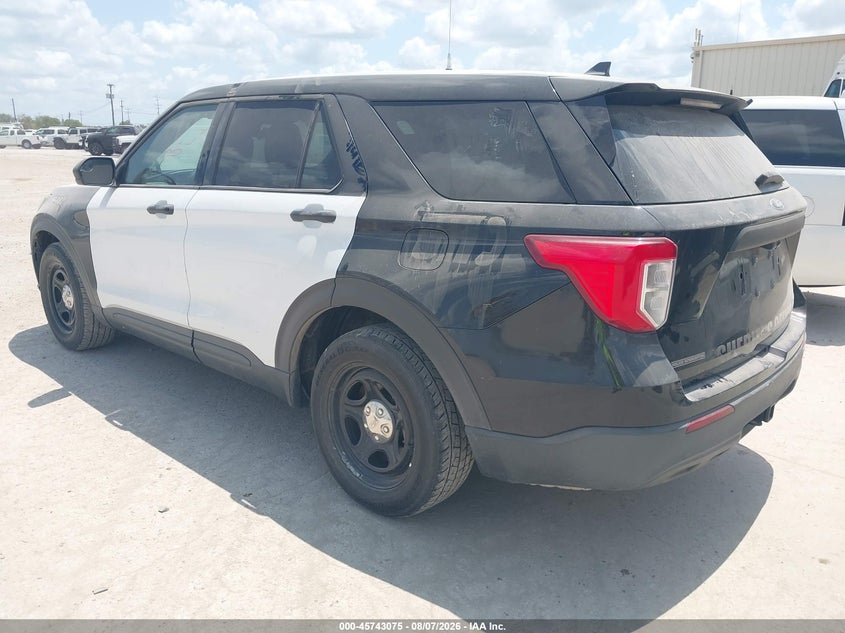 Vin: 1fm5k8ab9mga24739, lot: 46241779, ford police interceptor utility 20213