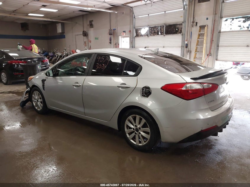 Vin: knafx4a66e5125270, lot: 46241791, kia forte lx 20143
