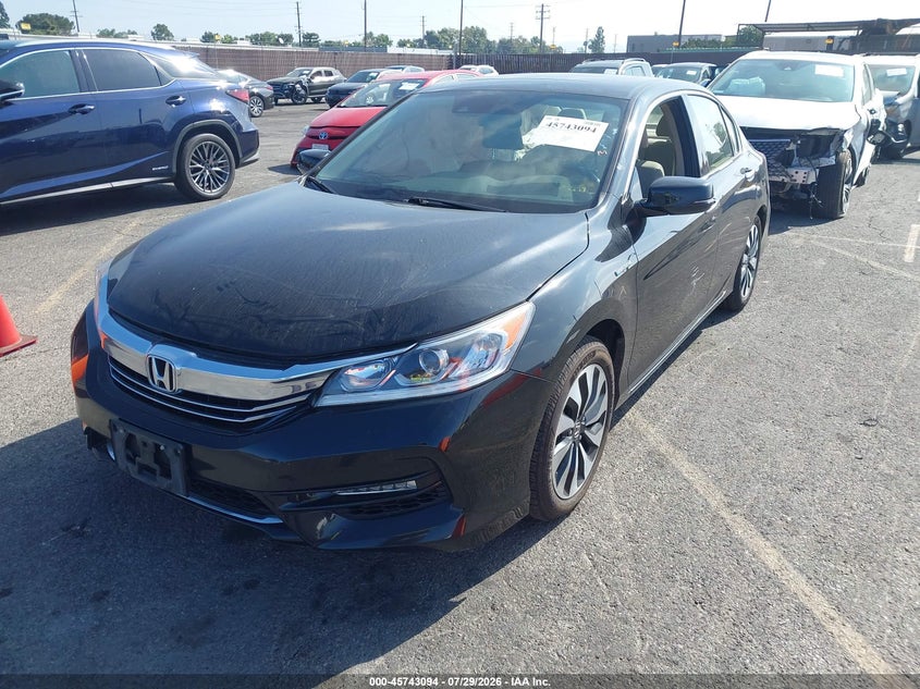 Vin: jhmcr6f57hc028783, lot: 46241800, honda accord hybrid ex-l 20172