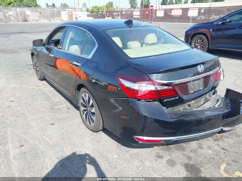 Vin: jhmcr6f57hc028783, lot: 46241800, honda accord hybrid ex-l 20173