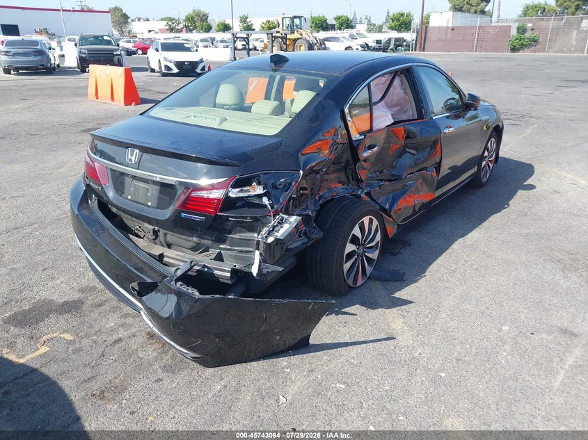 Vin: jhmcr6f57hc028783, lot: 46241800, honda accord hybrid ex-l 20174