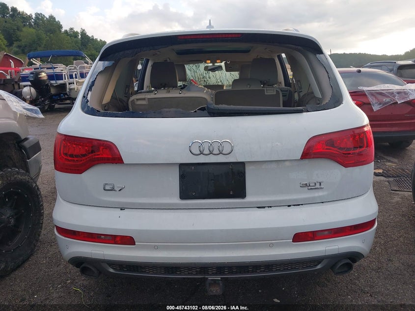 2015 AUDI Q7 SPORT UTILITY VEHICLE 3.0L V-6 DI, DOHC, VVT, SUPERCHARGER, 333HP
