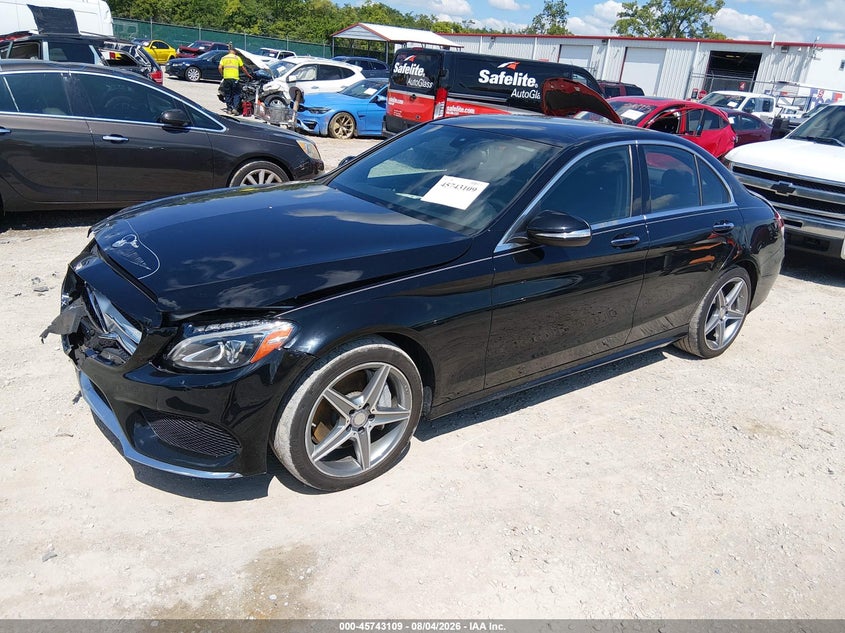 Vin: 55swf4kb5fu013043, lot: 46241813, mercedes-benz c 300 sport 4matic 20152