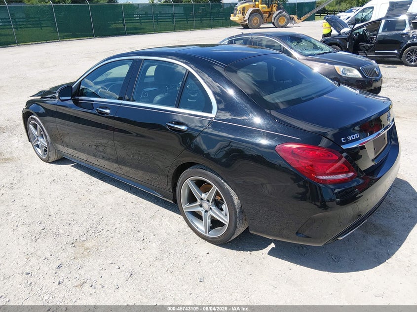 Vin: 55swf4kb5fu013043, lot: 46241813, mercedes-benz c 300 sport 4matic 20153