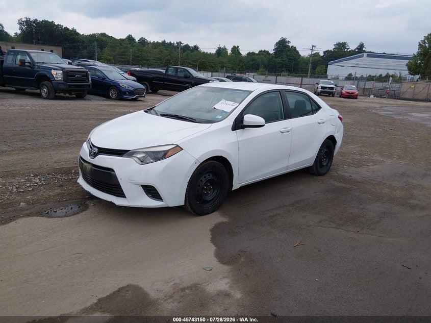 Vin: 2t1burhe2gc600794, lot: 46241854, toyota corolla le 20162