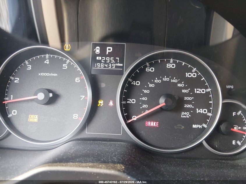 2013 SUBARU OUTBACK auction photo 7