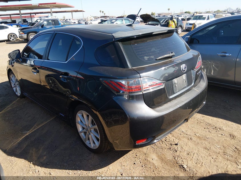 Vin: jthkd5bhxb2012742, lot: 46241887, lexus ct 200h premium 20113