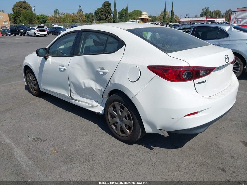 Vin: jm1bm1t77f1263021, lot: 46241898, mazda mazda3 i sv 20153