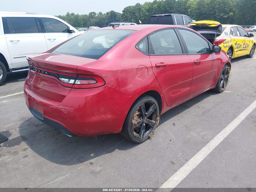 Vin: 1c3cdfbb2gd644450, lot: 46241905, dodge dart sxt 20164