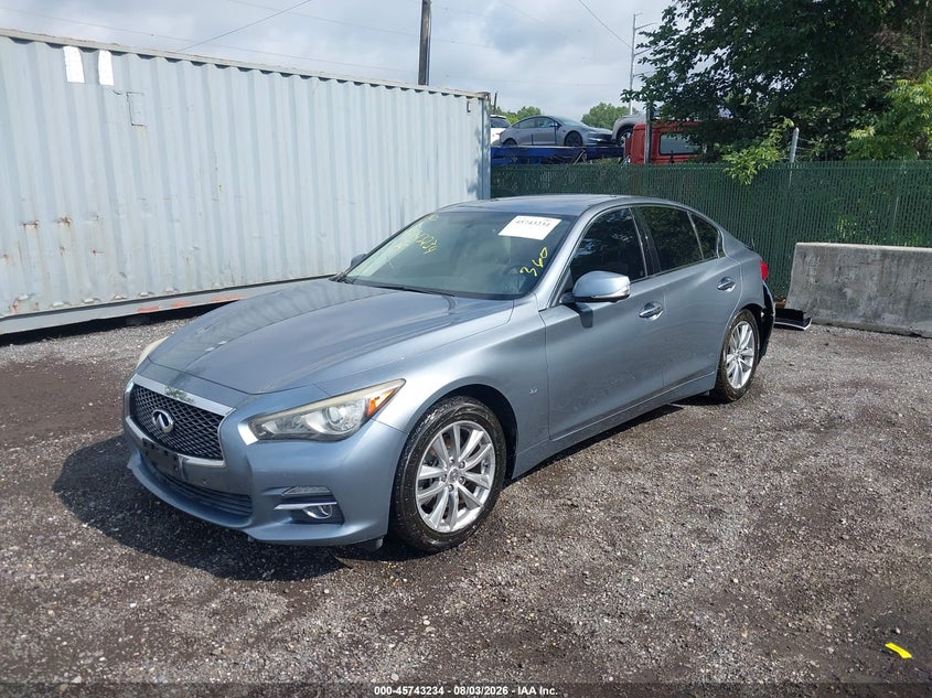 Vin: jn1bv7ar4em699474, lot: 46241938, infiniti q50 premium 20142