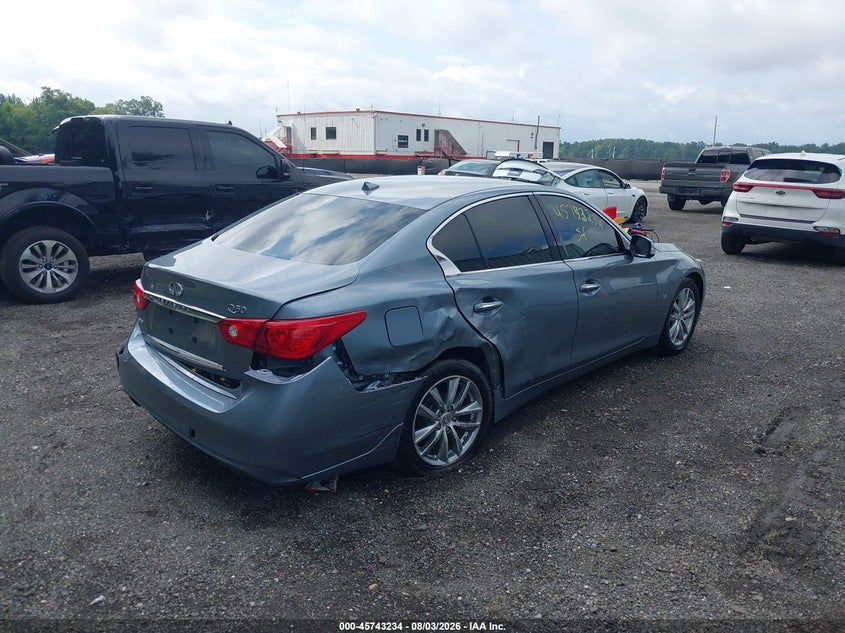 Vin: jn1bv7ar4em699474, lot: 46241938, infiniti q50 premium 20144
