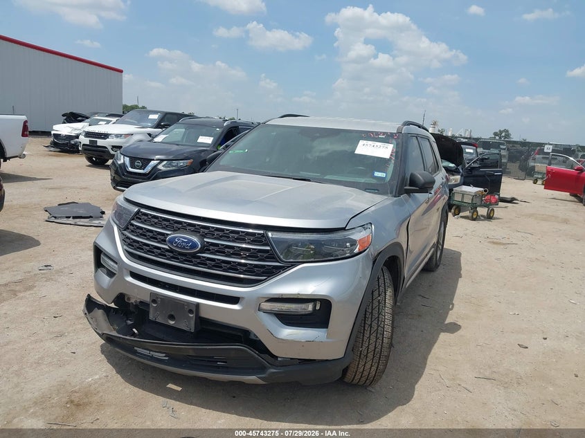 Vin: 1fmsk7dh7lgc45980, lot: 46241979, ford explorer xlt 20202