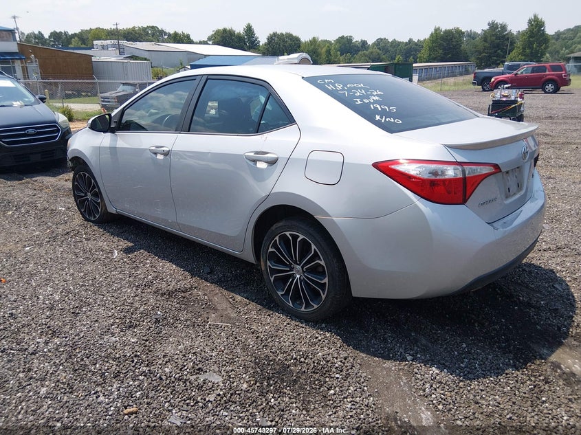 Vin: 2t1burhe6fc385046, lot: 46242001, toyota corolla s plus 20153