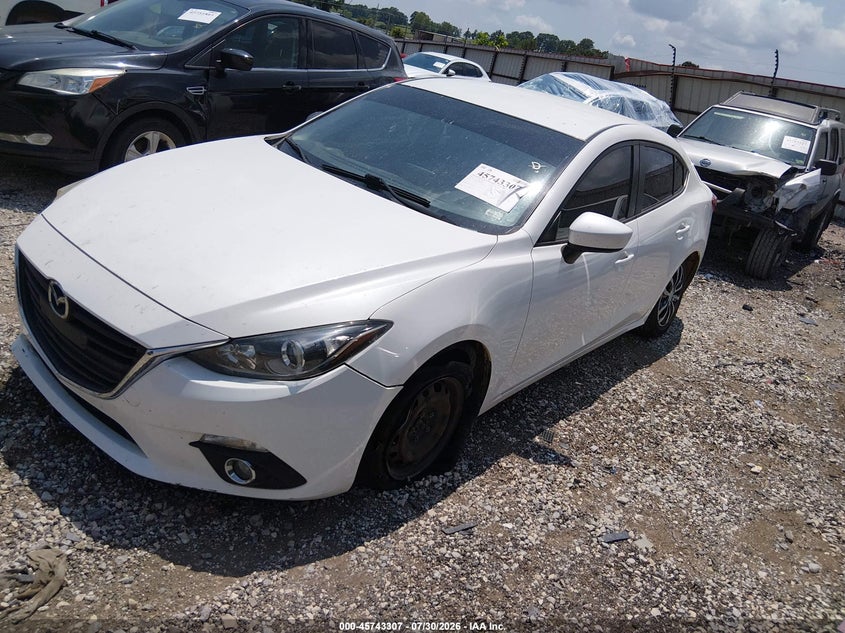 Vin: 3mzbm1u70fm162255, lot: 46242012, mazda mazda3 i sport 20152