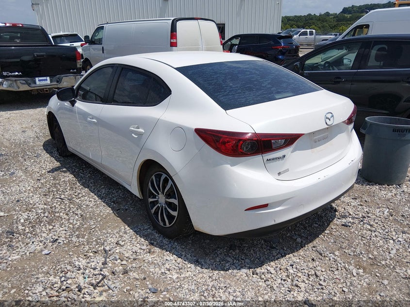 Vin: 3mzbm1u70fm162255, lot: 46242012, mazda mazda3 i sport 20153