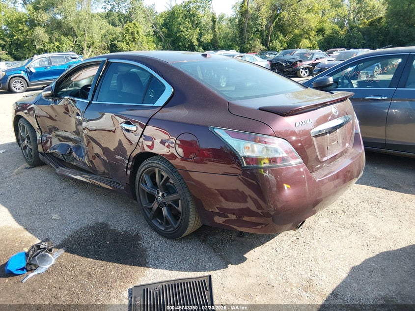 Vin: 1n4aa5ap4ec495129, lot: 46242054, nissan maxima 3.5 sv 20143