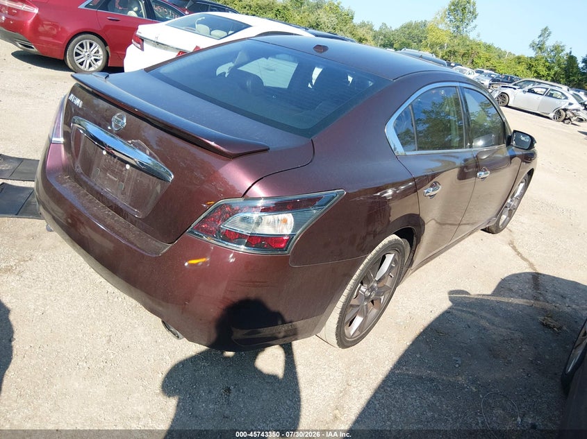 Vin: 1n4aa5ap4ec495129, lot: 46242054, nissan maxima 3.5 sv 20144