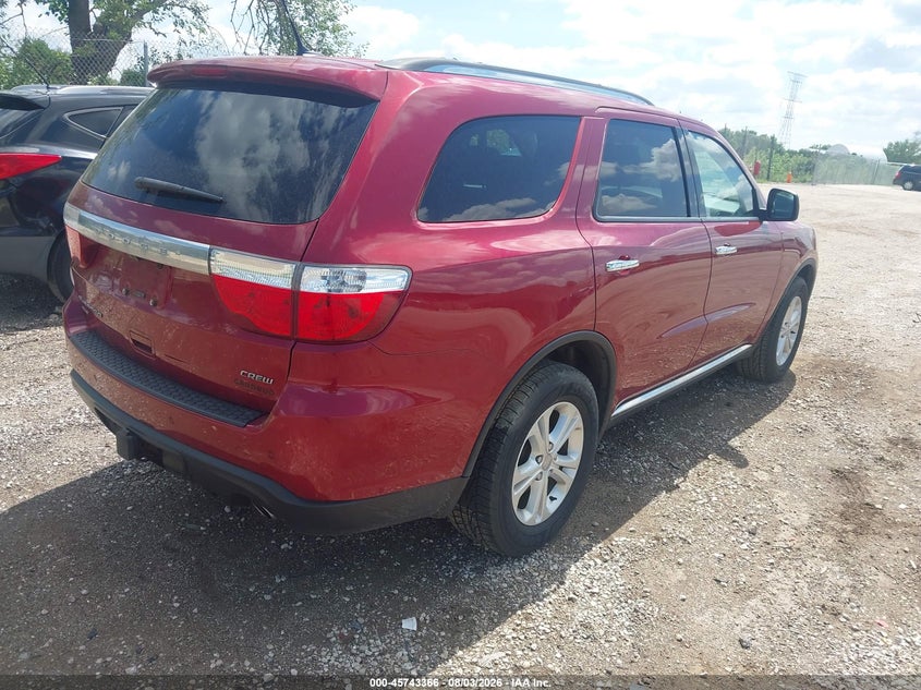 Vin: 1c4rdjdg0dc667938, lot: 46242070, dodge durango crew 20134