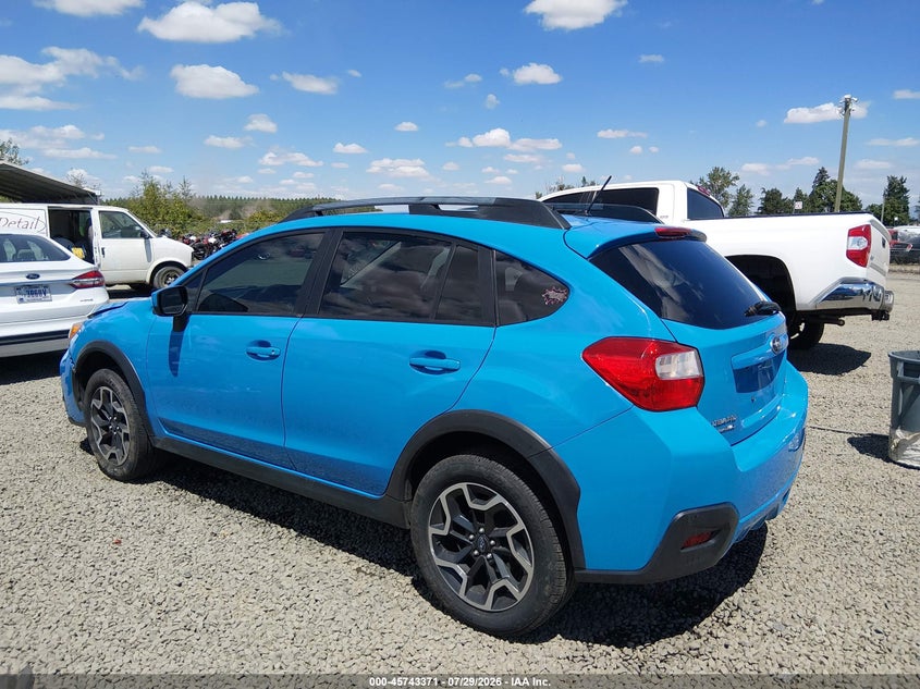 Vin: jf2gpabc2g8292688, lot: 46242075, subaru crosstrek 2.0i premium 20163